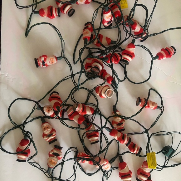 2 Sets Vintage Santa Christmas Tree String Lights - Picture 3 of 4